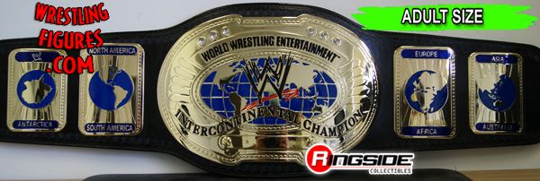WWE Intercontinental Championship Wrestling Replica Title Belt WWF Adult Size 