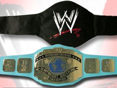 Belts for WWF WWE Hasbro Wrestling Figures 1xEagle BLUE & 1x IC BLUE WFW 
