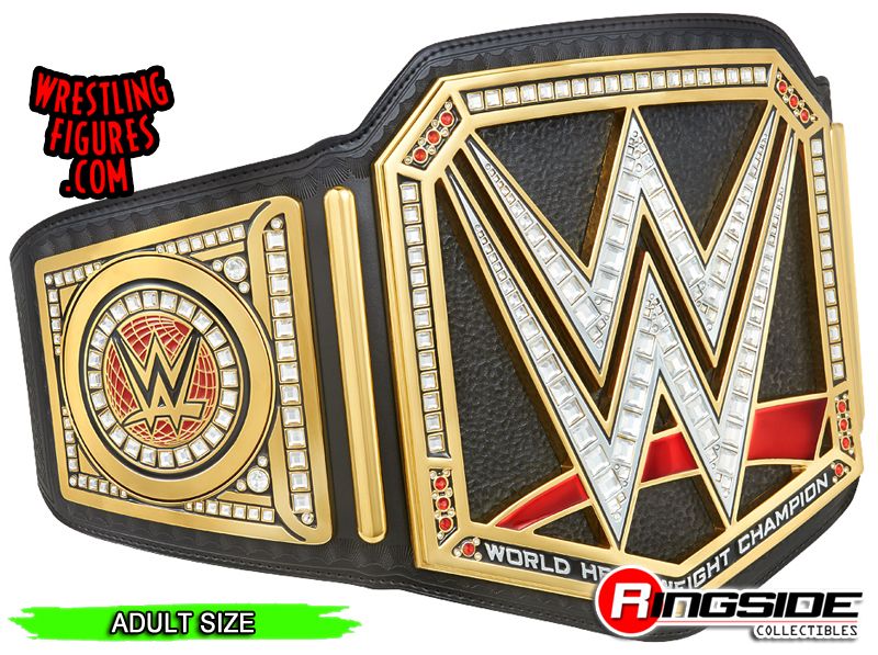 WWE World Heavyweight Championship Wrestling Replica Title Belt Adult Size 2mm 