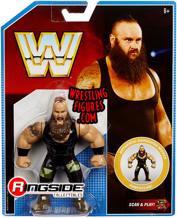 WWE Mattel Retro Braun Strowman Wrestling Action Figure 2018 Series 8 WWF WCW FS for sale online 