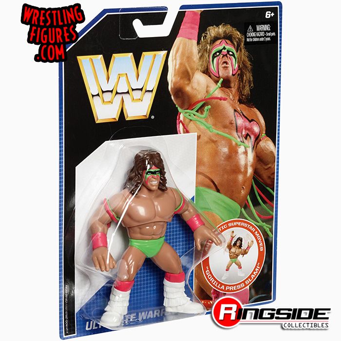 WWE Retro Collection Ultimate Warrior Action Figure FBG69 *NEW* 