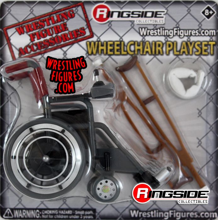 "Wheelchair Playset (Red)" Ringside Exclusive Wrestling Figure Accessory