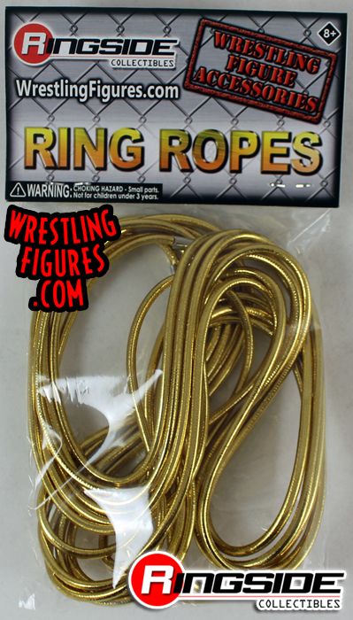 Woordvoerder studio Passief Ring Ropes (Gold) - Ringside Collectibles Exclusive Wrestling Figure  Accessory for your Toy Wrestling Action Figures! Ring Ropes designed to fit  the Authentic Scale Ring.