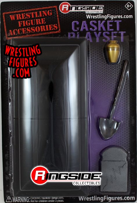 ULTIMATE Black Coffin Casket Playset for WWE Wrestling Action Figures 