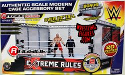 WWE Authentic Scale Ring Steel Cage Wrestling Elite NXT Complete FIGURES TOY CO 