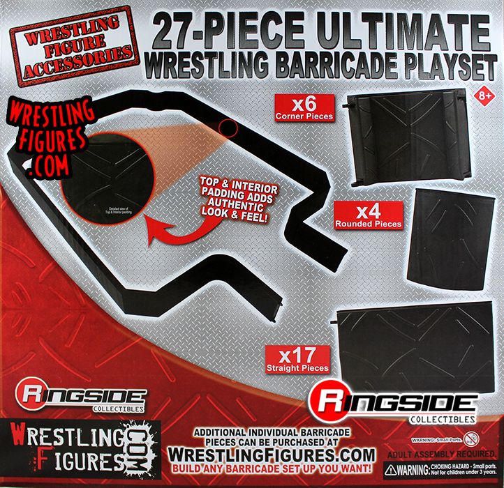 Action Figures Ultimate Wrestling Ring Barricade Playset For WWE