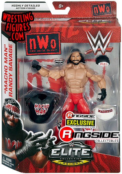 WWE ELITE FLASHBACK NWO MACHO MAN action figure RINGSIDE EXCLUSIVE RSC Wolfpack