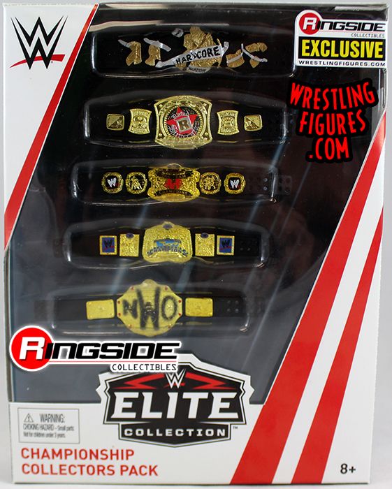 WWE Mattel Action Figure Accessory WCW World Heavyweight Title Belt Elite 