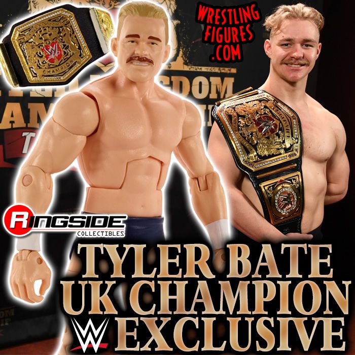 UK Champion Exclusive Elite Mattel Toy Wrestling Action Figure WWE Tyler Bate 