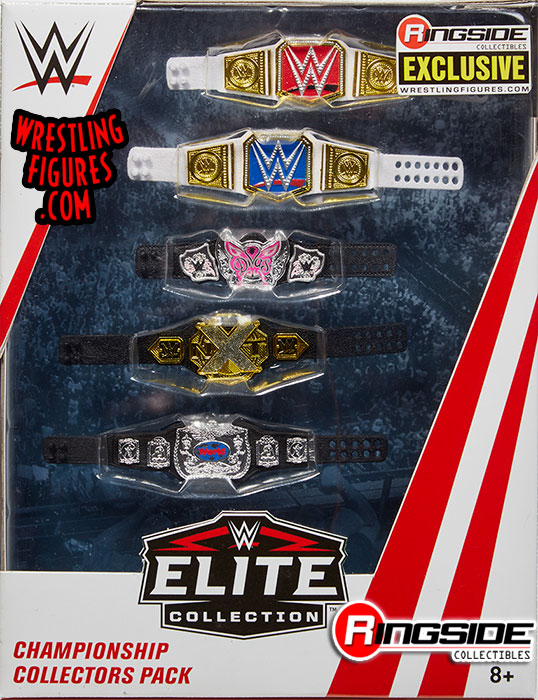 Version 2) 5 Belt Pack (Championship Collectors Pack) - Ringside  Collectibles Exclusive WWE Toy Wrestling Action Figure Championship Title  Belts by Mattel!