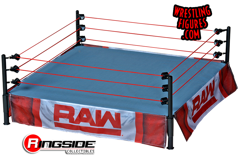 WWE Wrestling Authentic Scale Ring Action Figure Playset Raw