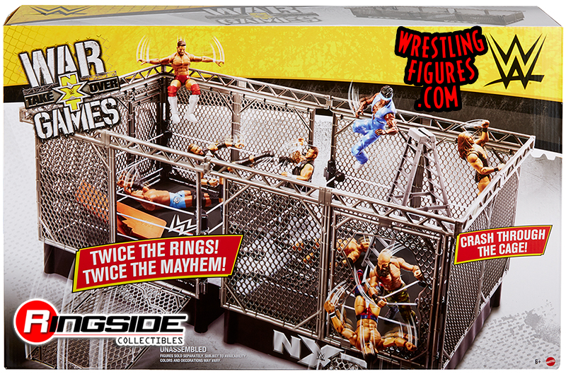 WWE WREKKIN COLLISION CAGE PLAYSET BREAKABLE STEEL CAGE /& RING