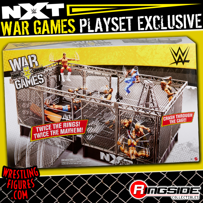 WWE Wrekkin NXT TakeOver War Games Cages Playset 2 Wrestling Accessories Rings 