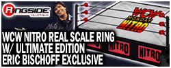 Mattel WCW Nitro Real Scale Wrestling Ring Playset w/ Eric Bischoff Ultimate Edition Exclusive Figure