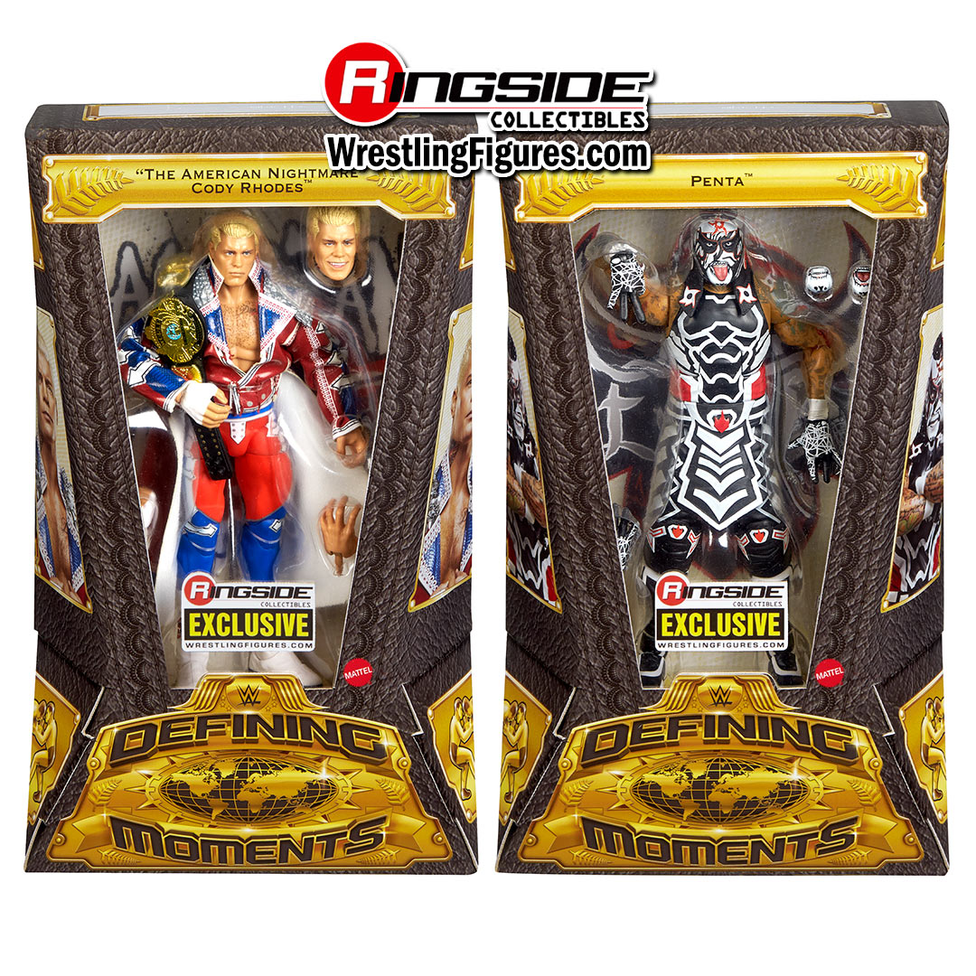 Image WWE 2026 Defining Moments (Wave 2) Ringside Exclusive - Set of 2 (Penta & Cody Rhodes)
