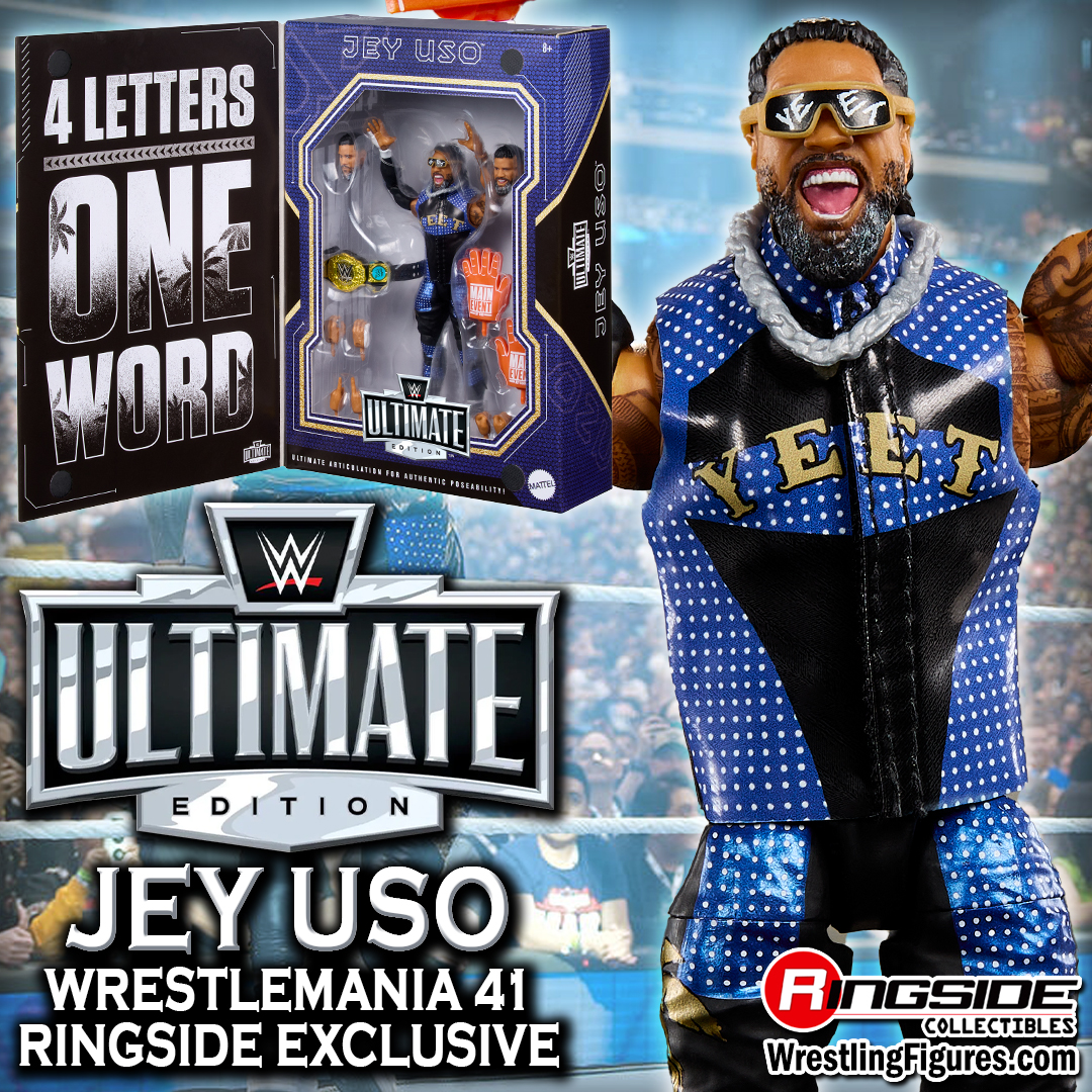 Shop Jey Uso (WM41) - WWE Ultimate Edition Ringside Exclusive Now