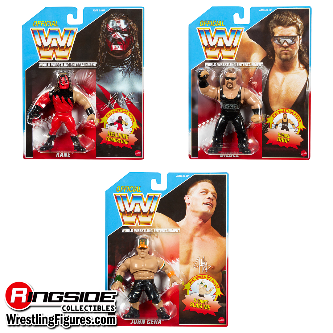 Image (Best of Wave 1) - WWE Retros Ringside Exclusive - Set of 3 (John Cena, Kane & Diesel)
