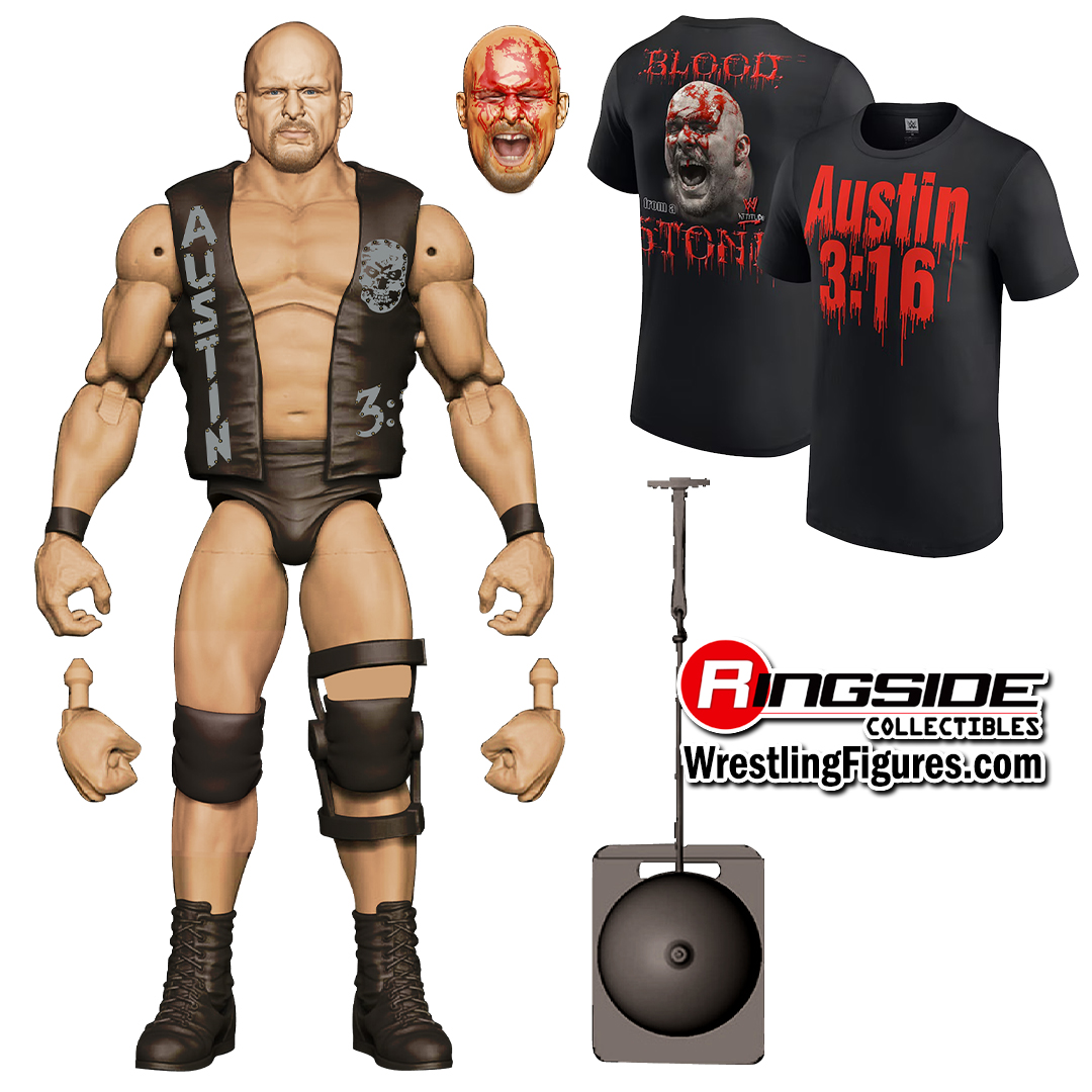Image Bloody Stone Cold Steve Austin (WM13) - WWE Defining Moments Ringside Exclusive