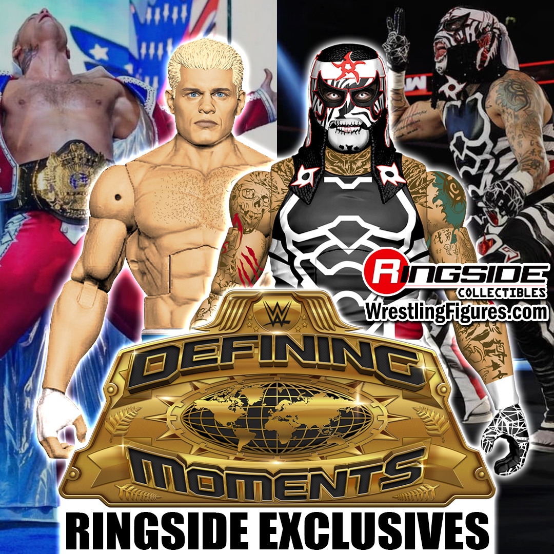 WWE LA Knight Defining Moments - Action Figure Esclusiva Ringside, Con Gilet, Microfono E Mani Alternative, Giocattolo Da Wrestling Mattel