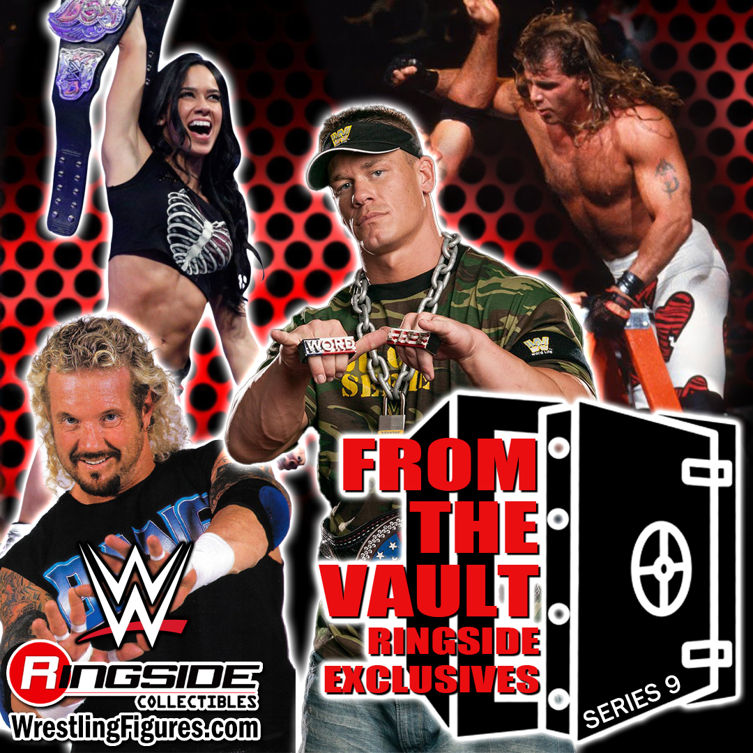 Image WWE From the Vault Ringside Exclusive Series 9 - Set of 4 (Cena, HBK, AJ Lee & DDP)