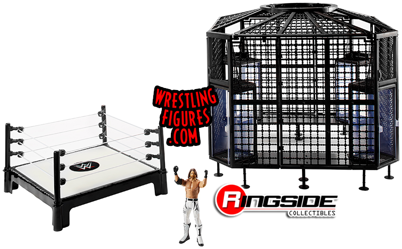 wwe elimination chamber ring playset