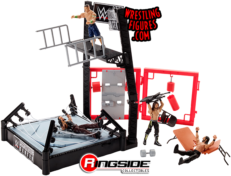 WWE Wrekkin' Performance Center Playset WWE Toy Wrestling Action 