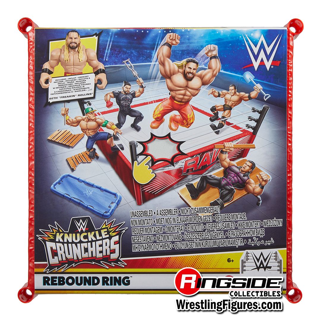 Image WWE Knuckle Crunchers Rebound Ring Wrestling Playset