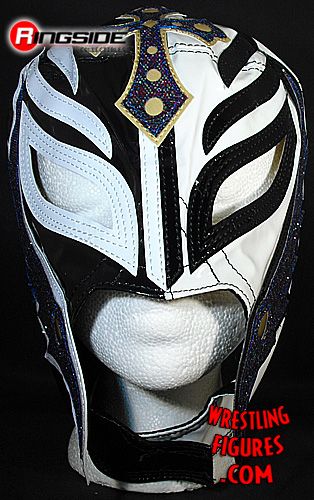 Rey Mysterio Black White Kids Size Replica Mask Ringside Collectibles
