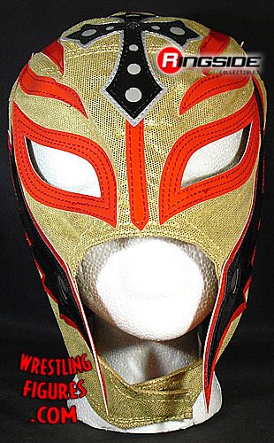 Rey Mysterio Gold Red Kids Size Replica Mask Ringside Collectibles