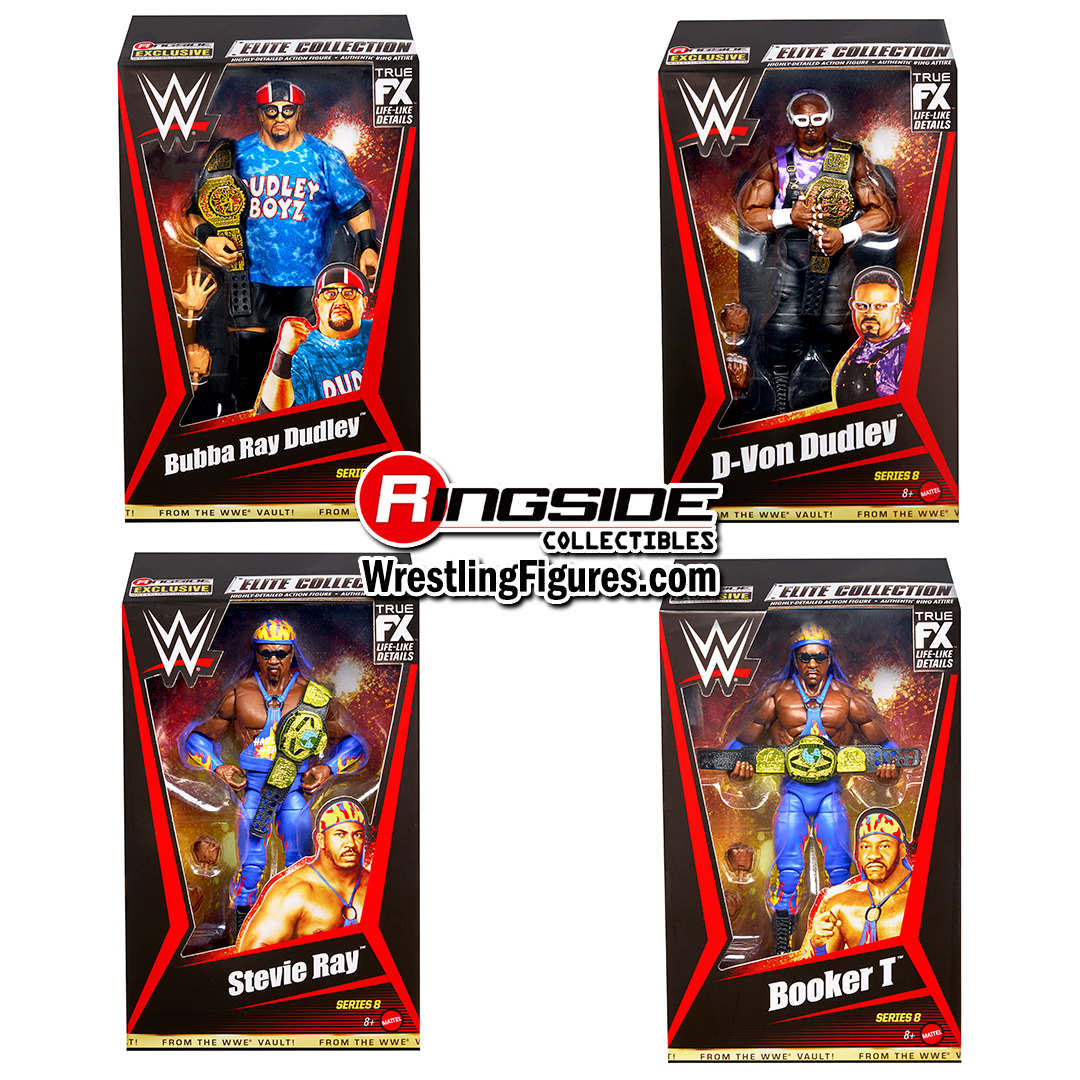 Image WWE From the Vault Ringside Exclusive Series 8 - Set of 4 (Dudley Boyz & Harlem Heat)