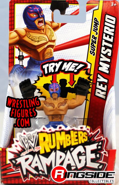 New WWE Rumblers ZACK RYDER & REY MYSTERIO Wrestling Action Figures Toy 
