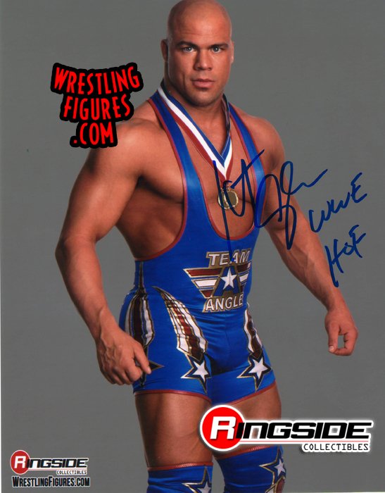 Kurt Angle - WWE Autographed Photo (Blue Marker) (SG-495 