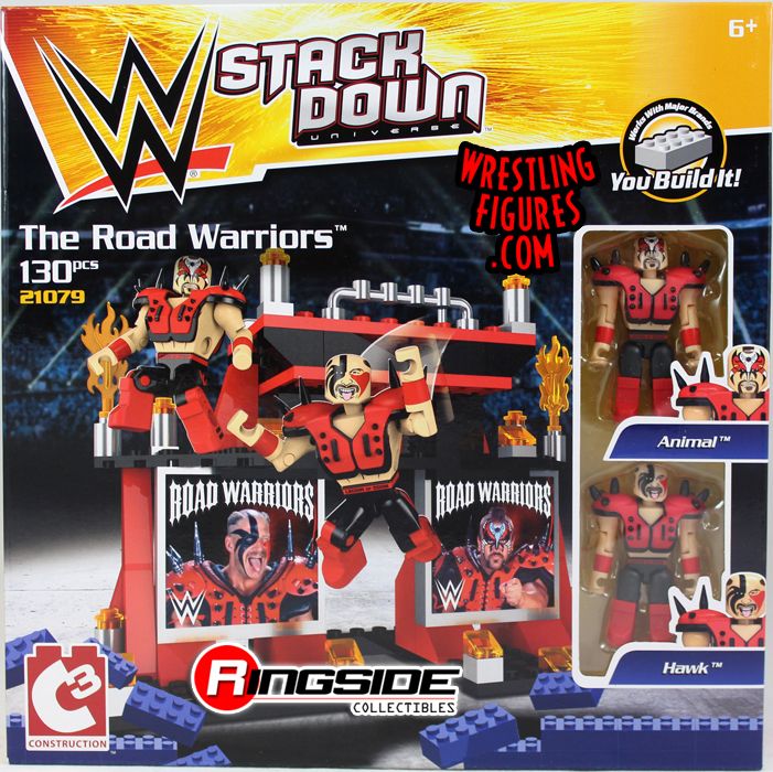 Road Warriors (Hawk & Animal - LOD) - WWE Stackdown Tag Team Playset