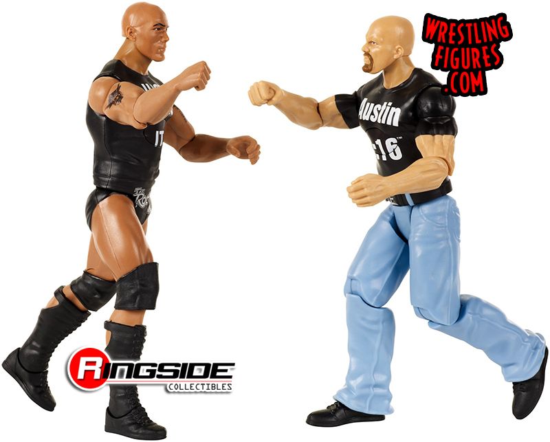 The Rock & Stone Cold Steve Austin - WWE Tough Talkers 2-Packs