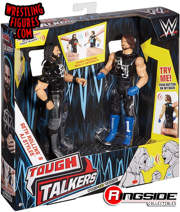 AJ Styles & Seth Rollins - WWE Tough Talkers 2-Packs Series 2 Toy 