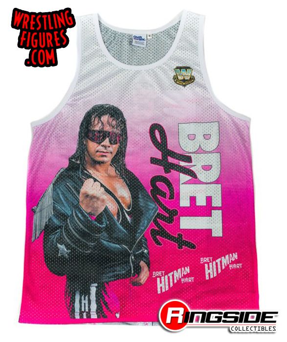 Chalk Line Bret Hart White Venice Jersey Tank size L NEW