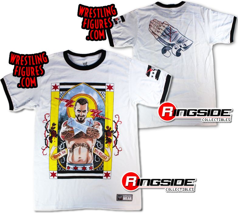 WWE CM Punk 'Second City Saint' Custom Shirt For Mattel Figures. 
