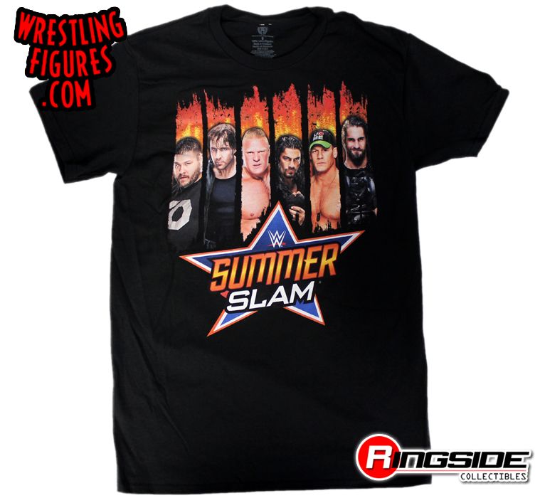 kvarter Fritagelse boksning Summerslam - 2015 WWE T-Shirt | Ringside Collectibles