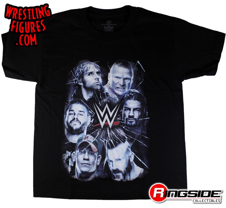 WWE Superstars Shattered Glass WWE Wrestling TShirt! Officially Licensed WWE Merchandise!