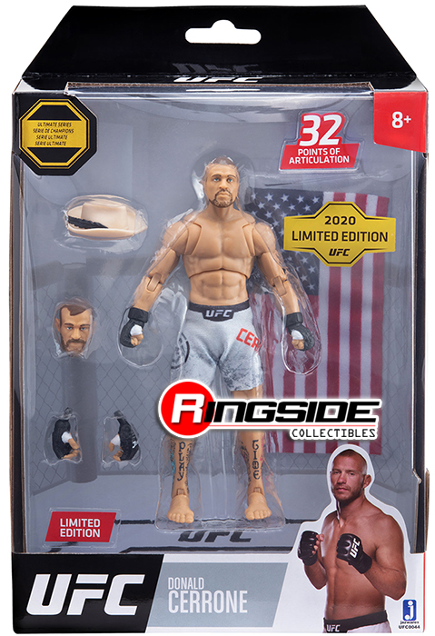 UFC: Ultimate Series - Figurine articulée Donald Cerrone Shorts White