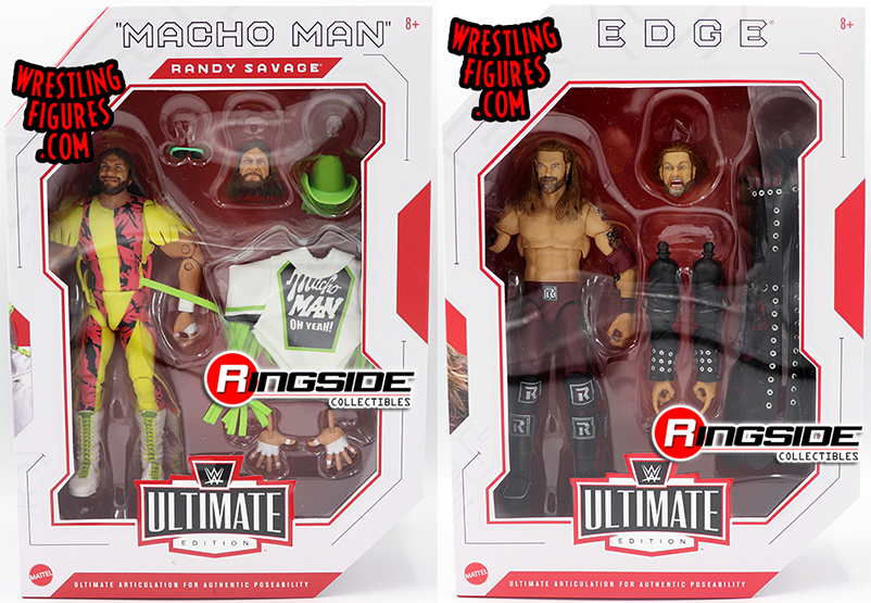 & Entrance Gear for Ages 8 Years Old & Up 6-in /15.24-cm Swappable Hands with Interchangeable Heads WWE Ultimate Edition “Macho Man” Randy Savage Action Figure