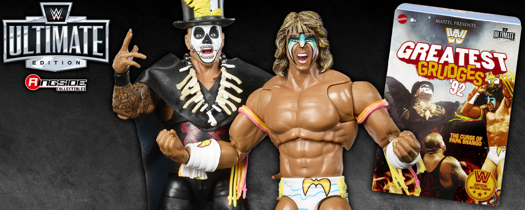 WWE Ultimate Warrior & Papa Shango フィギュア WWE Ultimate Edition Ultimate Warrior & Papa Shango Figure, Grudge