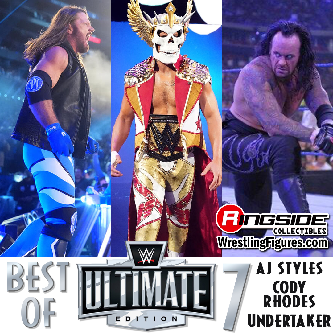 Image WWE Best of Ultimate Edition 7 - Set of 3 (Cody Rhodes, AJ Styles & Undertaker)