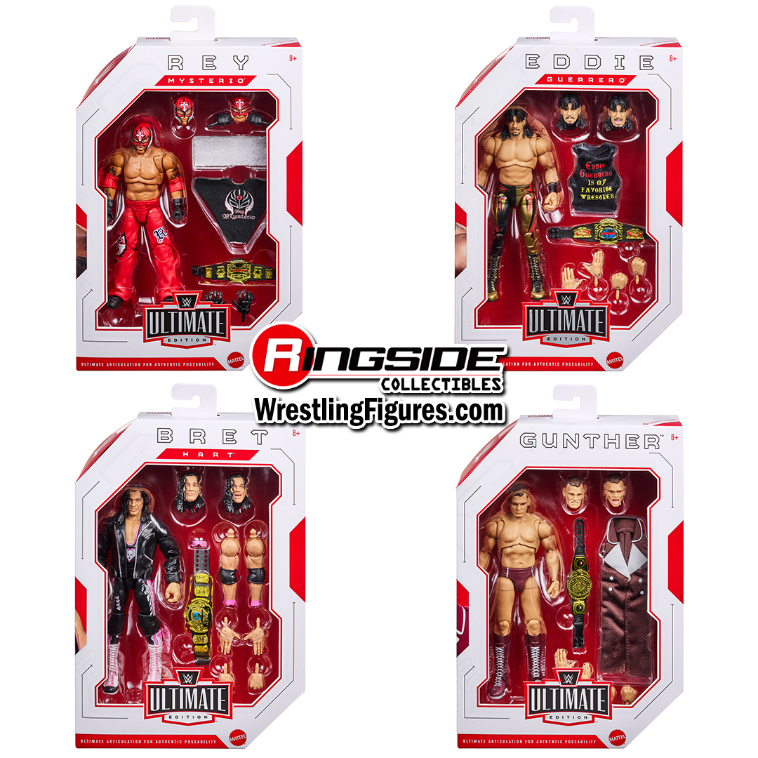 Image WWE Best of Ultimate Edition 9 - Set of 4 (Rey, Eddie, Bret & Gunther)
