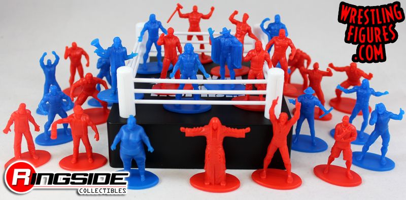 Royal Rumble Mini Figure Bucket 27 Figures Wwe Toy Wrestling Action Figures By Wicked Cool Toys