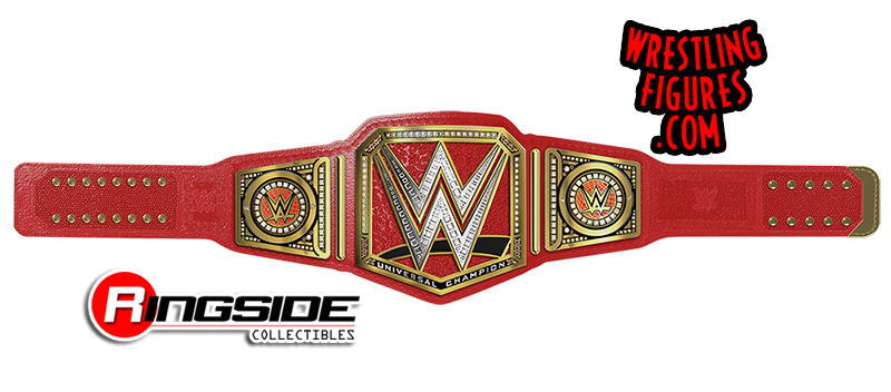 WWE Mattel Elite Red Universal World Championship Title Belt Wrestling Figures 